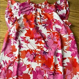 Floral Pink and Red Dress